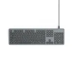 Hama CK-400 klaviatuur kodu/kontor USB QWERTZ saksa must, tumehall