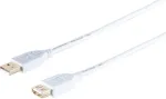 ShiverPeaks 77123-W USB-pikenduskaabel &mdash; Kiire USB 2.0 A-isane A-emasele, pikkus t&auml;psustamata