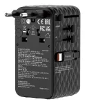 Verbatim Charge 'n' Travel 70W 2C sisset&otilde;mmatav universaalne reisiadapter Must