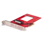 StarTech.com U.3 PCIe-adapterkaart, PCIe 4.0 x4 adapter 2,5-tollistele U.3 NVMe SSD-dele, SFF-TA-1001 PCI Express lisakaart lauaarvutitele/serveritele, TAA vastavuses &ndash; OS-iseseisev