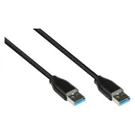 Good Connections 2831-AA005S - 0,5 m - USB A - USB A - USB 3.2 Gen 2 (3.1 Gen 2) - 10000 Mbit/s - Must