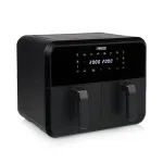 Airfryer Princess 1.182068.01.001 kahekorviga kuum&otilde;hufrit&uuml;&uuml;r 8 L 2400 W 220 &deg;C puutetundlik LED (must)