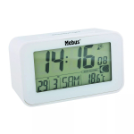 &Auml;ratuskell Mebus 51461 valge LCD-ekraan temperatuuri m&otilde;&otilde;tmisega