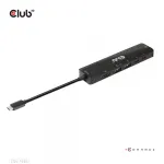 CLUB3D USB Gen1 Type-C, 6-in-1 jaotur HDMI 8K30Hz, 2xUSB Type-A, RJ45 ja 2xUSB Type-C, andme- ja PD laadimine 100 vatti