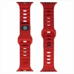 EVELATUS Apple Watch 42/44/45 Sport Silicone Loop Dark Cherry