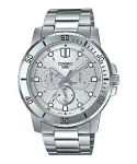 CASIO MTPVD300D-7EUD Men's Analog Quartz Watch 45mm Stainless Steel Silver Dial