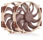 Noctua NF-A14x25r G2 PWM Sx2-PP korpuseventilaatorid (2 tk), 140 mm, 12 V, 1500 RPM, 155,6 m&sup3;/h, pruun/beež