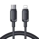 JOYROOM USB-C to Lightning kaabel Multi-Color Series A14, 20W, 480 Mbps, 1,2 m, must (S-CL020A111B)