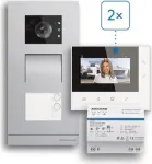 ABB Welcome Basic 2-juhtmeline videouksetelefon kahe pere majale, 4.3 inch monitor, valge