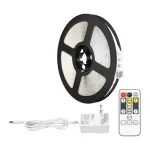 LEPRO PR410049-DWW-EU RGB LED-valgusriba, 5m, 150 LED-i, 24-klahviga IR-pult, h&auml;mardatav, isekleepuv, 12V, siseruumidesse