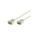 Wentronic Goobay D-SUB RS-232 pikenduskaabel 9-pin isane emasele, hall, 5 m 50225