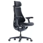 LiberNovo Omni ergonoomiline kontoritool aktiivse seljatoe ja massaažifunktsiooniga, must