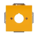 Busch-Jaeger future&reg; linear keskplaat-kate, kollane, 1-kohaline, kiikkl&uuml;liti sisudele 2CKA001724A4382