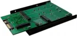EXSYS EX-3682 SATA 3 &ndash; mSATA adapter 2,5-tollise paigaldusraamiga (9,5 mm)