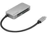 Sandberg USB-C Multi Card Reader Pro, CF, MMC, MicroSD (TransFlash), SD, SDHC, SDXC, xD, must, USB 3.2 Gen 1 (3.1 Gen 1) Type-C, 1 tk, 82 mm, 23 mm