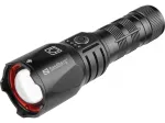 Sandberg Survivor Torch akupank 5000, K&auml;silamp, Must, Alumiinium, IPX4, -30 - 40 &deg;C, FCC, RoHS, UKCA, CE