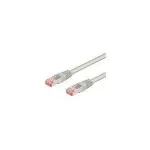 Wentronic Goobay CAT 6 &uuml;henduskaabel, S/FTP (PiMF), hall, 0,25 m - CCA vase segu (93371)