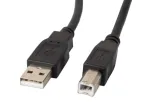 Lanberg CA-USBA-10CC-0030-BK USB-kaabel 3 m USB 2.0 USB B must (CA-USBA-10CC-0030-BK)