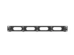 Kaablihalduspaneel LANBERG AK-1205-B, 1U metallist, 19 tolli (482,6 mm) laius, 80 mm s&uuml;gavus, must