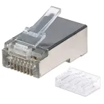 Intellinet RJ45 modulaarpistikud Pro Line, Cat6, STP, 3-hambaline, tahke- ja keerukaablile, 50 &micro; kullatud kontaktid, 90 tk pakend