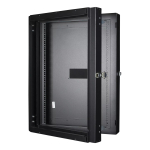 Seinale paigaldatav rack LOGON RWMD16UBL 16U Must 80 kg kandev&otilde;ime