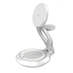 j5create Qi2 3-in-1 Magnetic Foldable Wireless Charging Station Indoor USB Smartwatch Headphones Smartphone