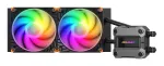 COUGAR CPU vesijahutus Poseidon Ultra 240, ARGB, must, All-in-one vedelikjahuti, 12 cm, 500 RPM, 2200 RPM, must