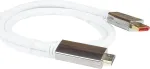 PYTHON PYT M0221 - DP 1.4 - HDMI 2.0, A-pistik, nailon, 4K@60Hz, 1 m, valge - digitaalne/andmeedastus - digitaalne/kuvar/video