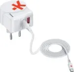 Skross Euro USB-laadija AC65PD + USB-C-kaabel USB-laadija 65 W sisetingimustesse, pistikupesasse V&auml;ljundvool (maks.) 4,05 A V&auml;ljundite arv: 2 x USB 3.2 Gen 1 pistikupesa A (1302425)