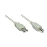 &Uuml;henduskaabel USB 2.0 pistik A pistikusse B, 1 m, Good Connections&reg; (2510-1OF)