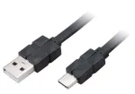 Akasa PROSLIM &otilde;huke ja sihvakas USB laadimis- ja s&uuml;nkroonimiskaabel Type A kuni C - Kaabel - Digitaalne/Andmeside