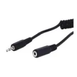 Wentronic Goobay 3,5 mm pistikupikenduskaabel, Must, 5 m &ndash; 3,5 mm pistik (3 kontaktiga, stereo) > 3,5 mm pesa (3 kontaktiga, stereo) (50017)