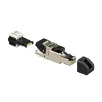 RJ45 universaalne pistik Rutenbeck 13900320 &mdash; Cat.6A ISO B &uuml;hilduv