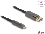 Delock 81604 aktiivne optiline kaabel USB-C &ndash; DisplayPort, 8K 60 Hz, 40 Gbps, 5 m