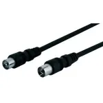 Wentronic Goobay antenni&uuml;henduskaabel, must, 0,5 m - IEC/Coax pistik IEC/Koax-pesa (11509)