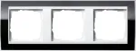 GIRA 3fach Rahmen Event Klar, Standard 55, System 55 Schwarz 0213733