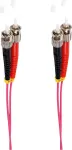 shiverpeaks BS77907/4. Kaabli pikkus: 20 m, Kiu t&uuml;&uuml;p: OM4, Pistmik 1: ST, Pistmik 2: ST, S&uuml;damiku l&auml;bim&otilde;&otilde;t: 50 &micro;m, t&auml;isdupleks, Kaabli v&auml;rvus: violetne (BS77907/4)