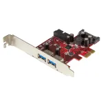 StarTech.com 4-pordiline PCI Express USB 3.0 kaart &ndash; 2 v&auml;list ja 2 sisemist &ndash; SATA toide &ndash; UASP tugi &ndash; 2x sisemist (IDC) emaplaadistiilis p&auml;ist