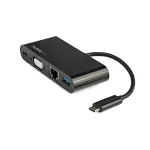 StarTech.com USB-C mitmepordiadapter &ndash; Mini USB-C dokk &uuml;he VGA 1080p videomonitori toega &ndash; 60 W toiteedastus &ndash; USB 3.1 Gen 1 t&uuml;&uuml;p-A 5 Gbit/s, Gigabit Ethernet &ndash; dokkimisjaam