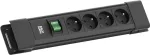Pikendusjuhe Bachmann CONNECTUS 4xUTE 1xSchalter 2,0 m CEE7/7 must
