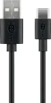 Wentronic Goobay - USB-kaabel - USB (M) USB-C (M) - USB2.0 - 3 A - 2,0 m - Must (59122)