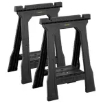 STANLEY Rack-horse Junior 2 tk. Saepukkide topeltpakk, 360 kg kandev&otilde;ime, kokkupandav, must/kollane