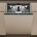 Whirlpool W7IHT40T integreeritav n&otilde;udepesumasin, 15 n&otilde;udekomplekti, 8 programmi, 6th Sense, kolmas korv, automaatne ukseavamine