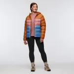 Cotopaxi Fuego Max Down Hooded Jacket Women's - Sienna/Fjord - Size Small