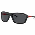 Arnette AN4329-275887 Meeste ristk&uuml;likukujulised p&auml;ikeseprillid, matt must raam, hall l&auml;&auml;ts, 63 mm