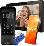 EURA VDP-86A3 10-tolline must uksevideotelefoni monitor koos Tuya Smart rakendusega