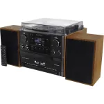 Soundmaster MCD5600BR stereos&uuml;steem koos plaadim&auml;ngijaga, DAB+, FM, Bluetooth, CD, kassett, USB, 2 x 5 W, pruun