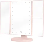 Humanas HS-ML04 LED-meigipeegel valgustusega - Roosa