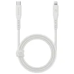 ENERGEA Flow USB-C to Lightning kaabel 1,5 m valge 60W 3A PD kiirlaadimine MFi