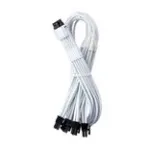 CableMod C-Series Pro ModMesh 16‑Pin kuni 4&times;8‑Pin varjestatud kaabel Corsair Type 3/4 PSUdele, 60 cm, valge